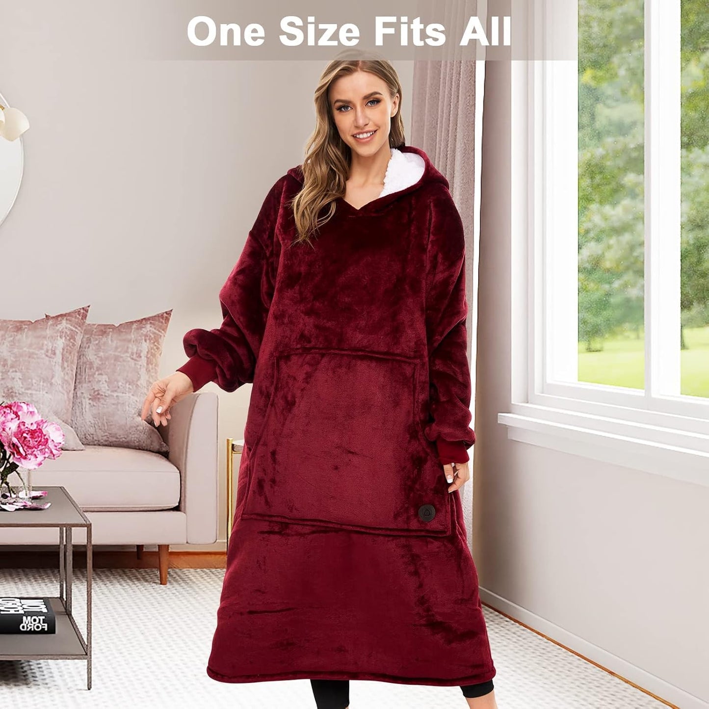 IraCozy Ultra-Soft Luxe Wearable Blanket Hoodie