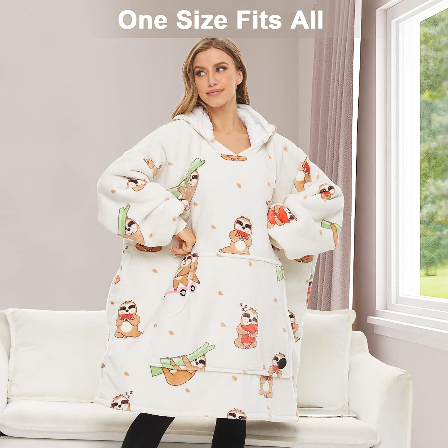 IraCozy Ultra-Soft Luxe Wearable Blanket Hoodie