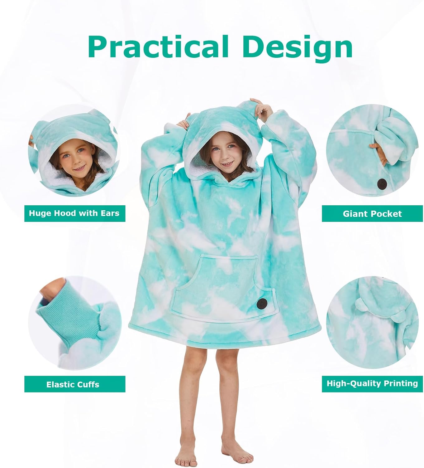 IraCozy Ultra-Soft Luxe Wearable Blanket Hoodie
