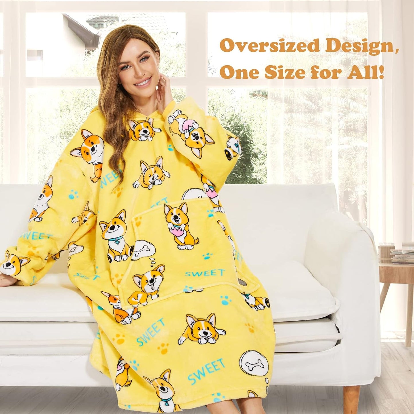 IraCozy Ultra-Soft Luxe Wearable Blanket Hoodie