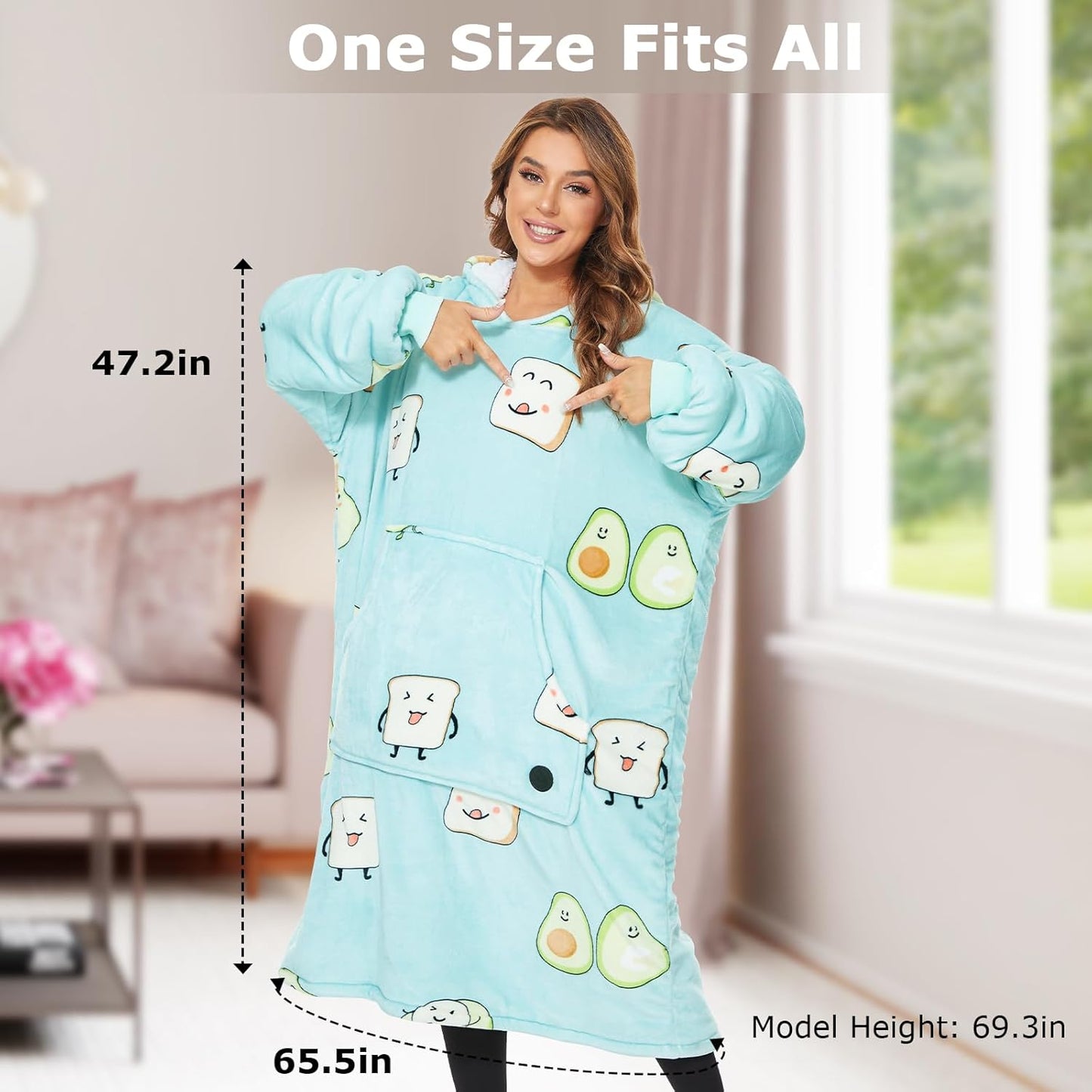 IraCozy Ultra-Soft Luxe Wearable Blanket Hoodie