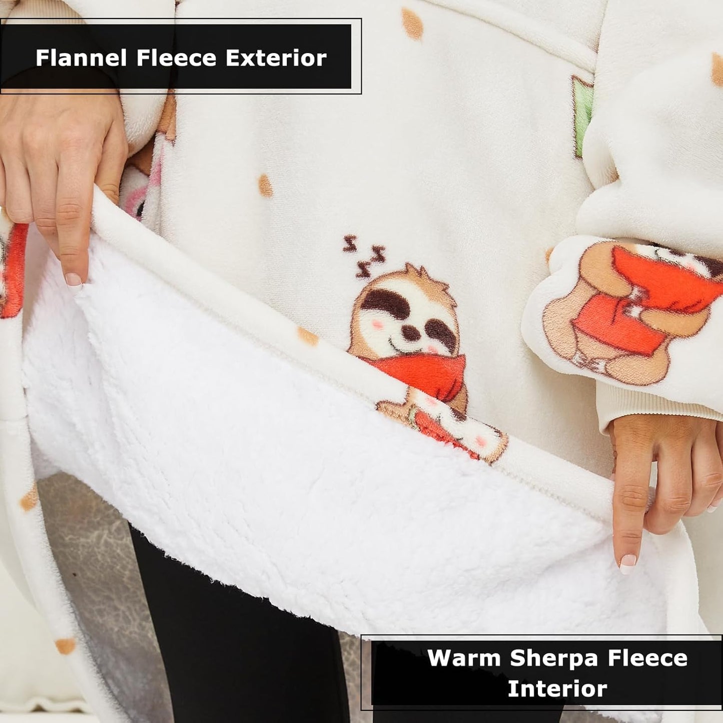 IraCozy Ultra-Soft Luxe Wearable Blanket Hoodie