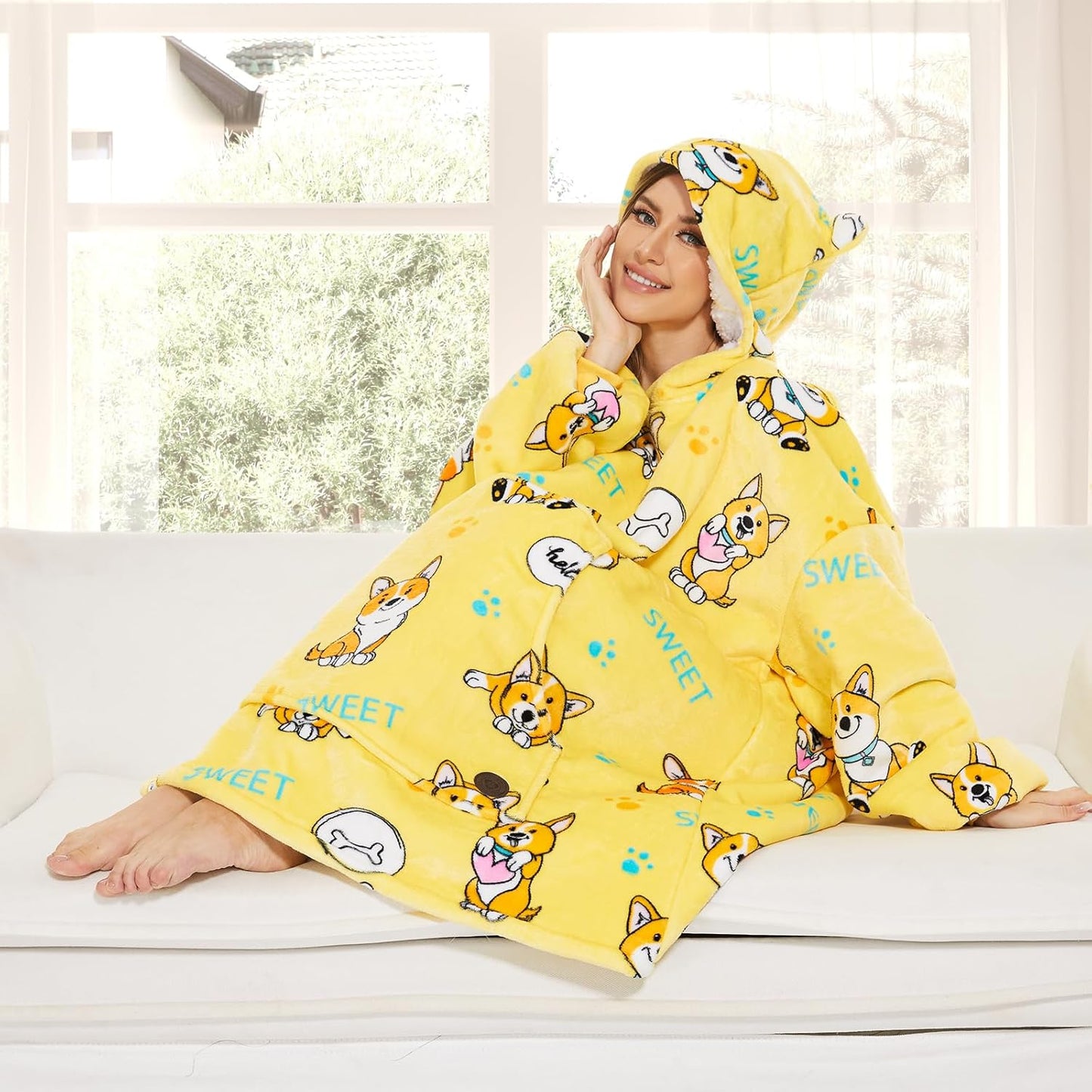 IraCozy Ultra-Soft Luxe Wearable Blanket Hoodie