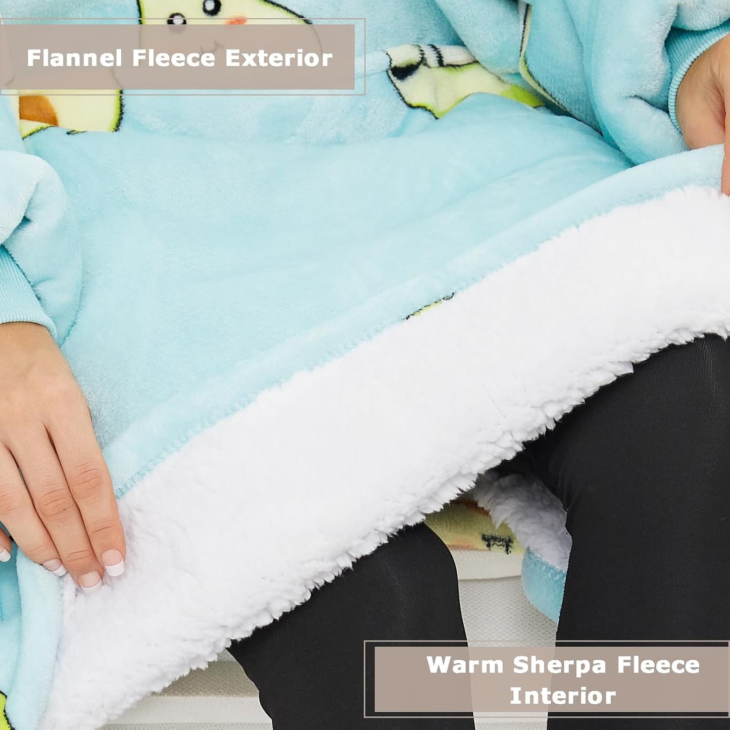 IraCozy Ultra-Soft Luxe Wearable Blanket Hoodie
