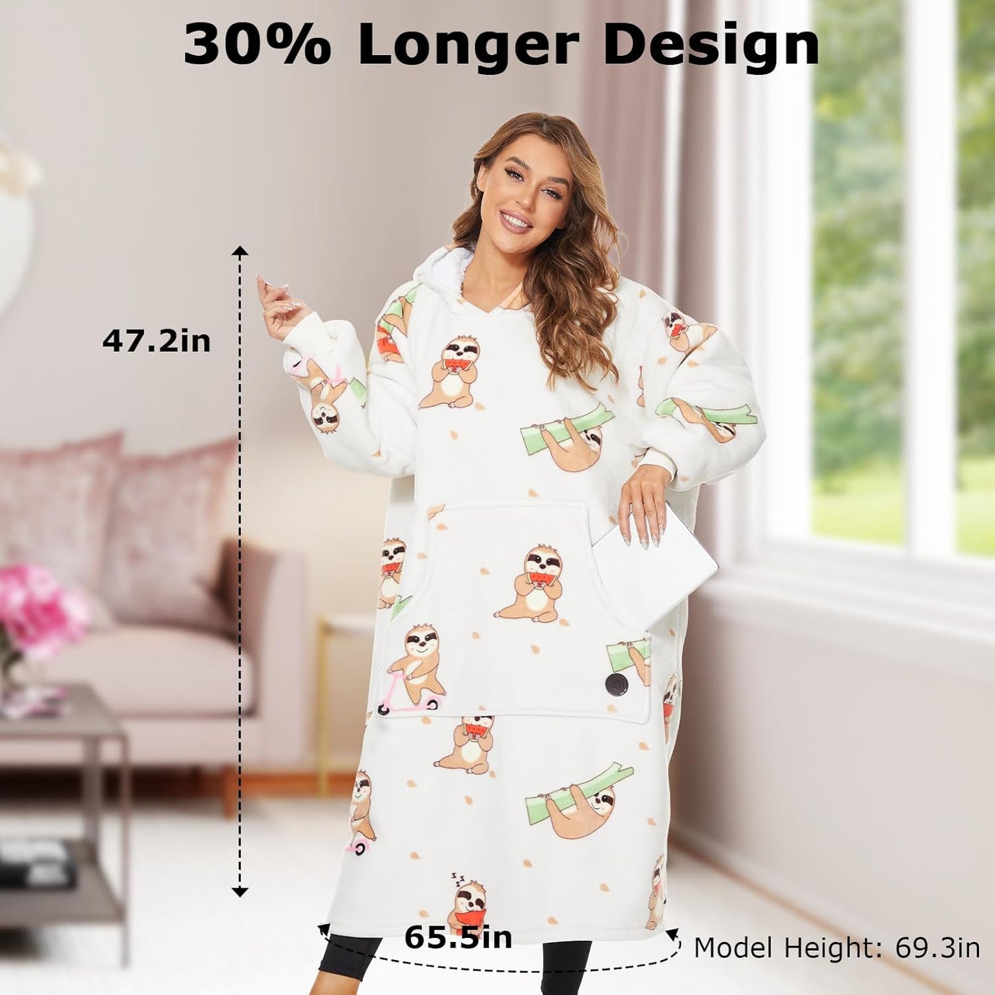 IraCozy Ultra-Soft Luxe Wearable Blanket Hoodie