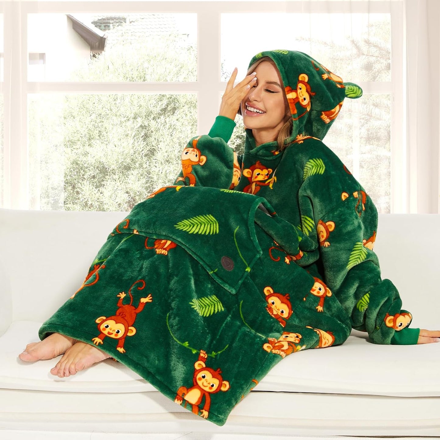 IraCozy Ultra-Soft Luxe Wearable Blanket Hoodie