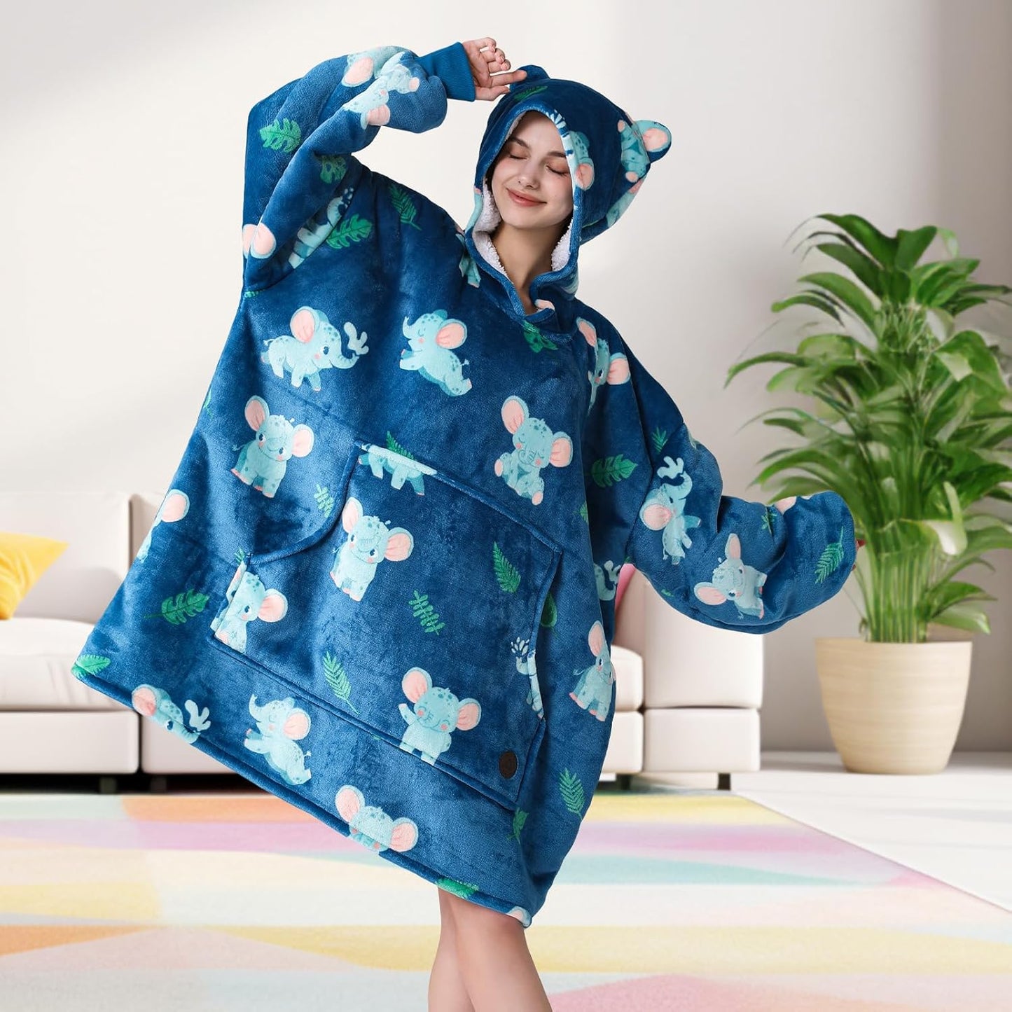 IraCozy Ultra-Soft Luxe Wearable Blanket Hoodie