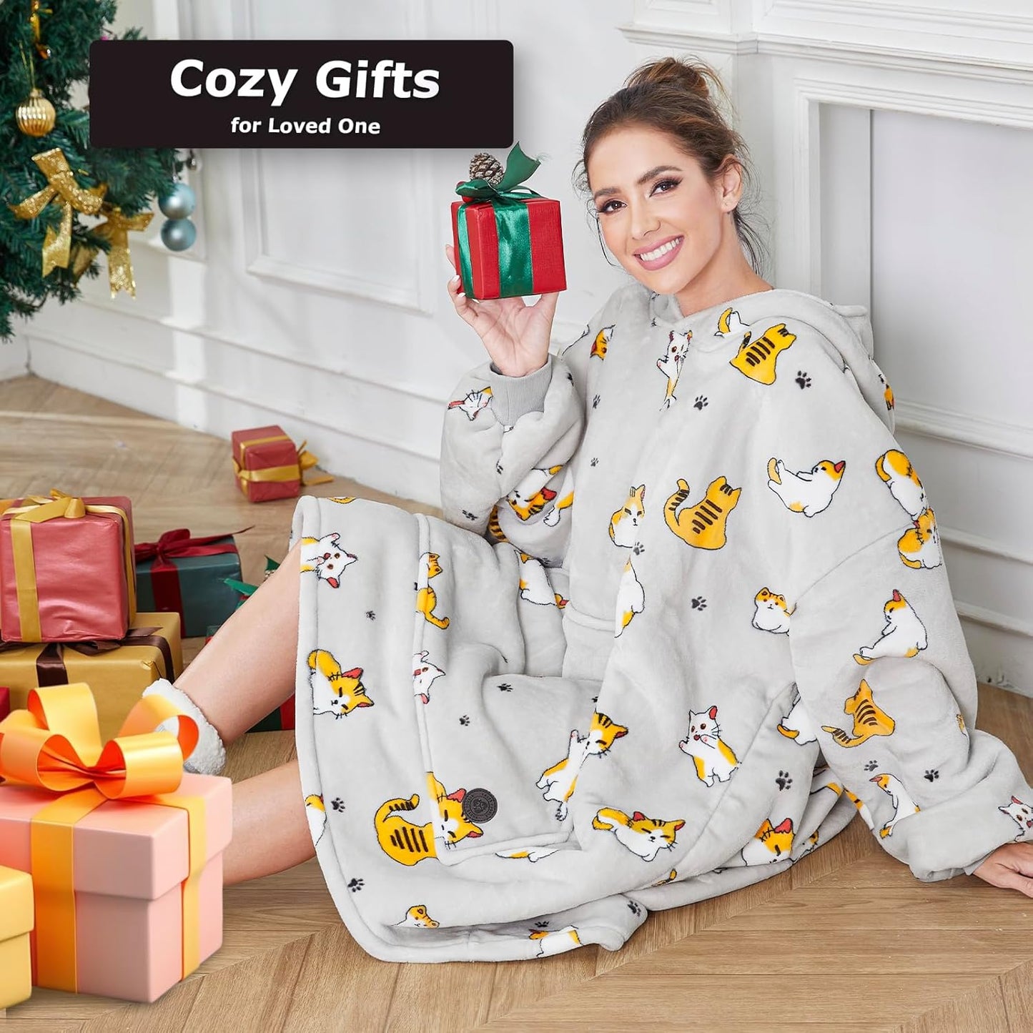 IraCozy Ultra-Soft Luxe Wearable Blanket Hoodie