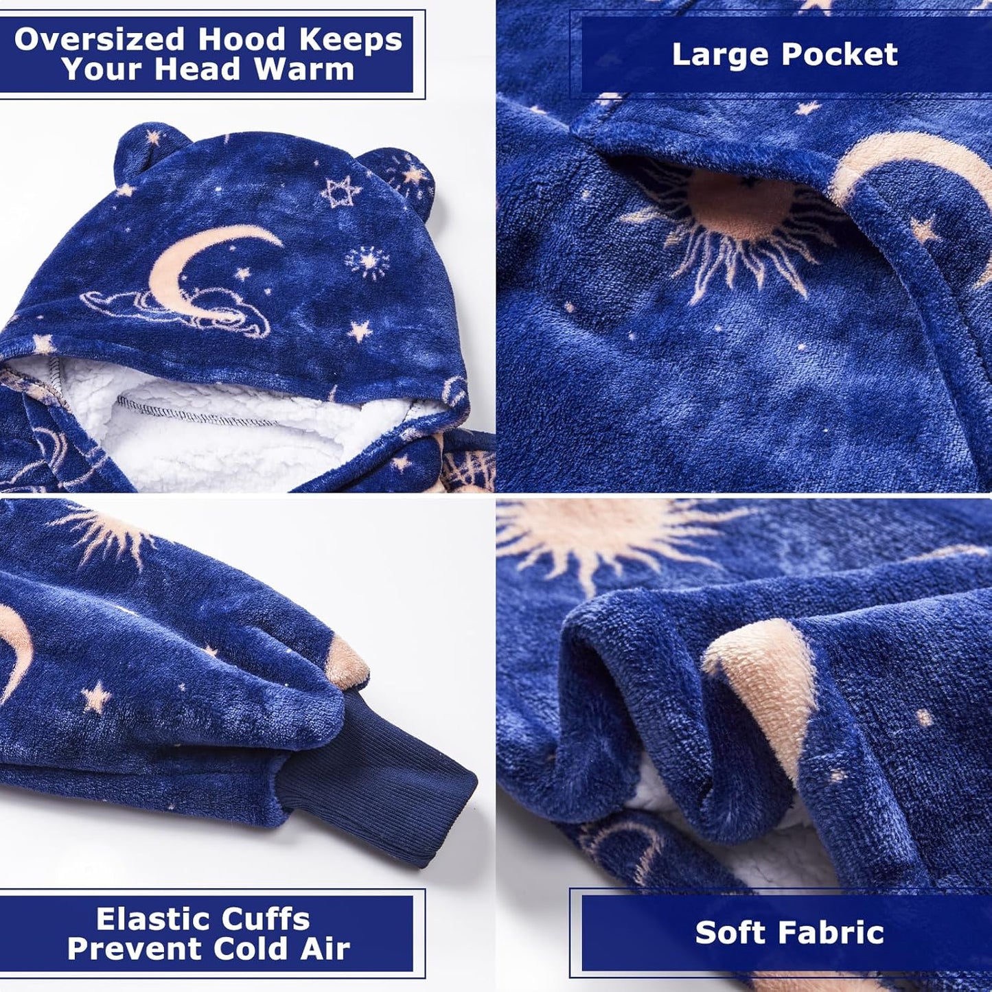 IraCozy Ultra-Soft Luxe Wearable Blanket Hoodie