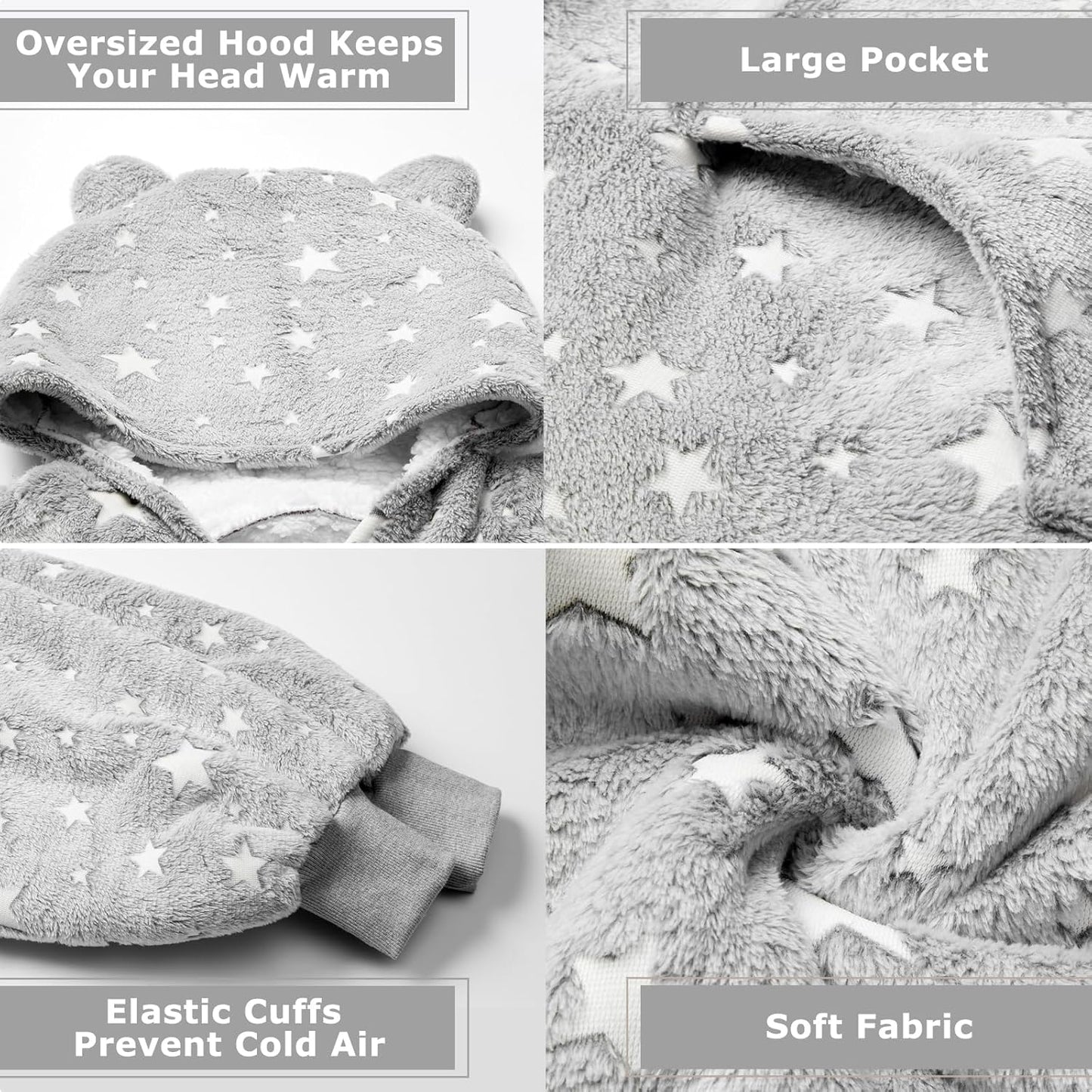 IraCozy Ultra-Soft Luxe Wearable Blanket Hoodie