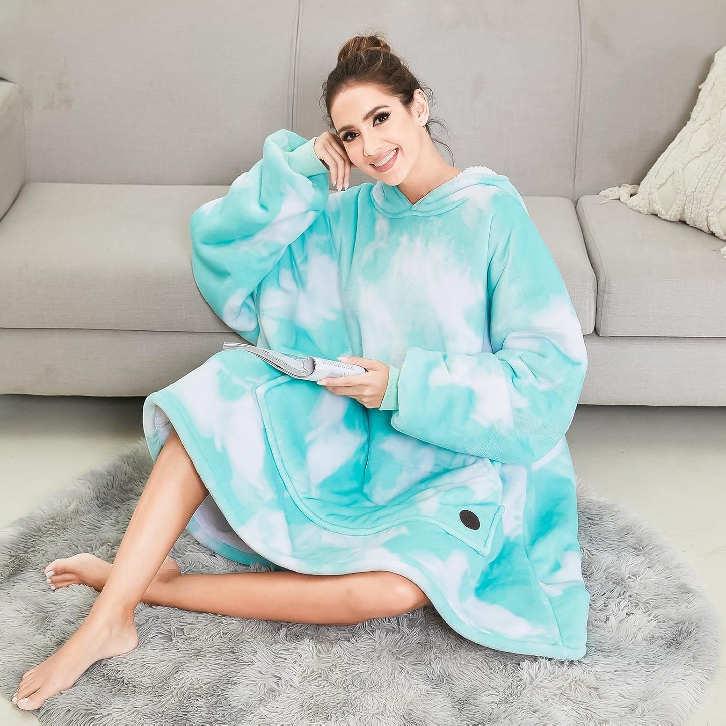 IraCozy Ultra-Soft Luxe Wearable Blanket Hoodie