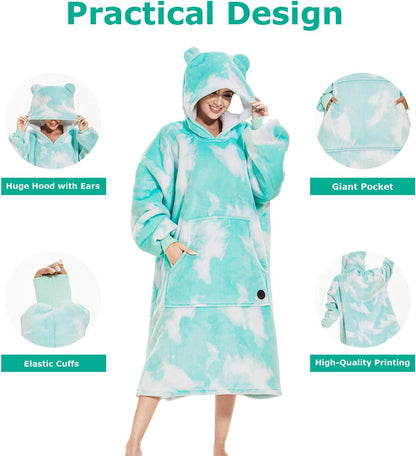 IraCozy Ultra-Soft Luxe Wearable Blanket Hoodie