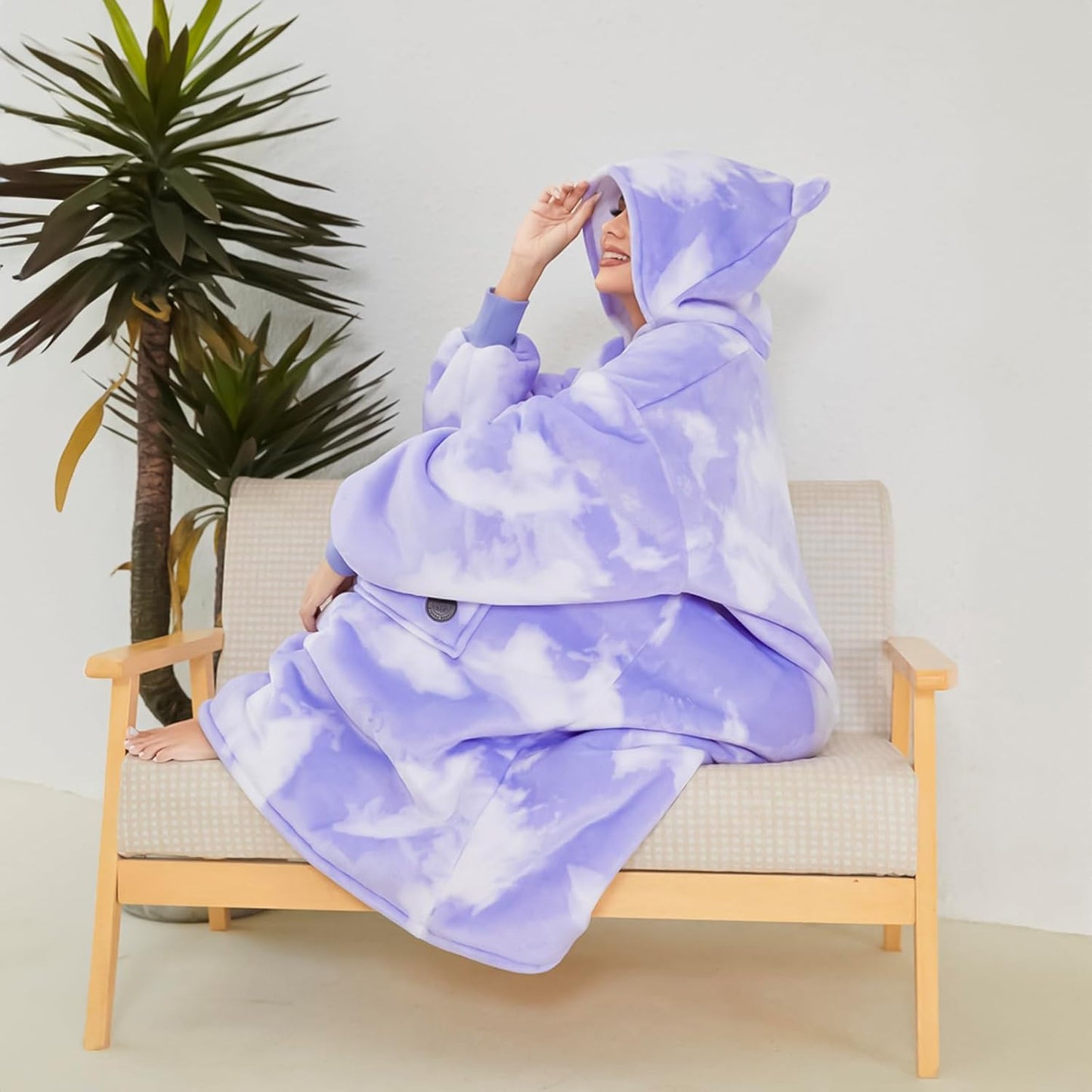 IraCozy Ultra-Soft Luxe Wearable Blanket Hoodie