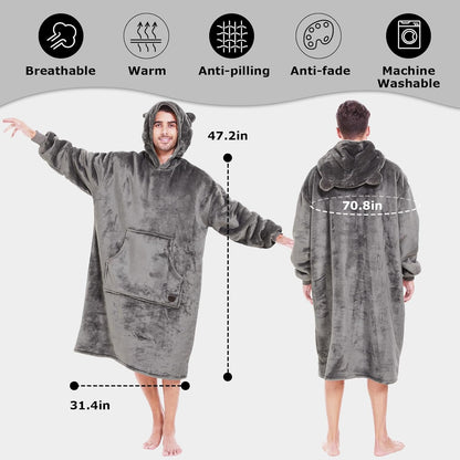 IraCozy Ultra-Soft Luxe Wearable Blanket Hoodie