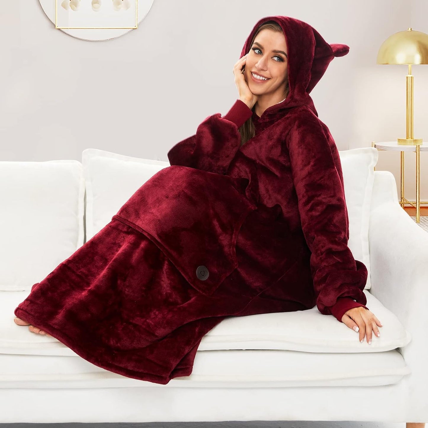 IraCozy Ultra-Soft Luxe Wearable Blanket Hoodie
