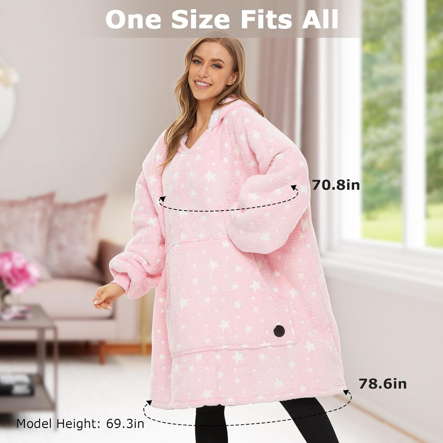 IraCozy Ultra-Soft Luxe Wearable Blanket Hoodie