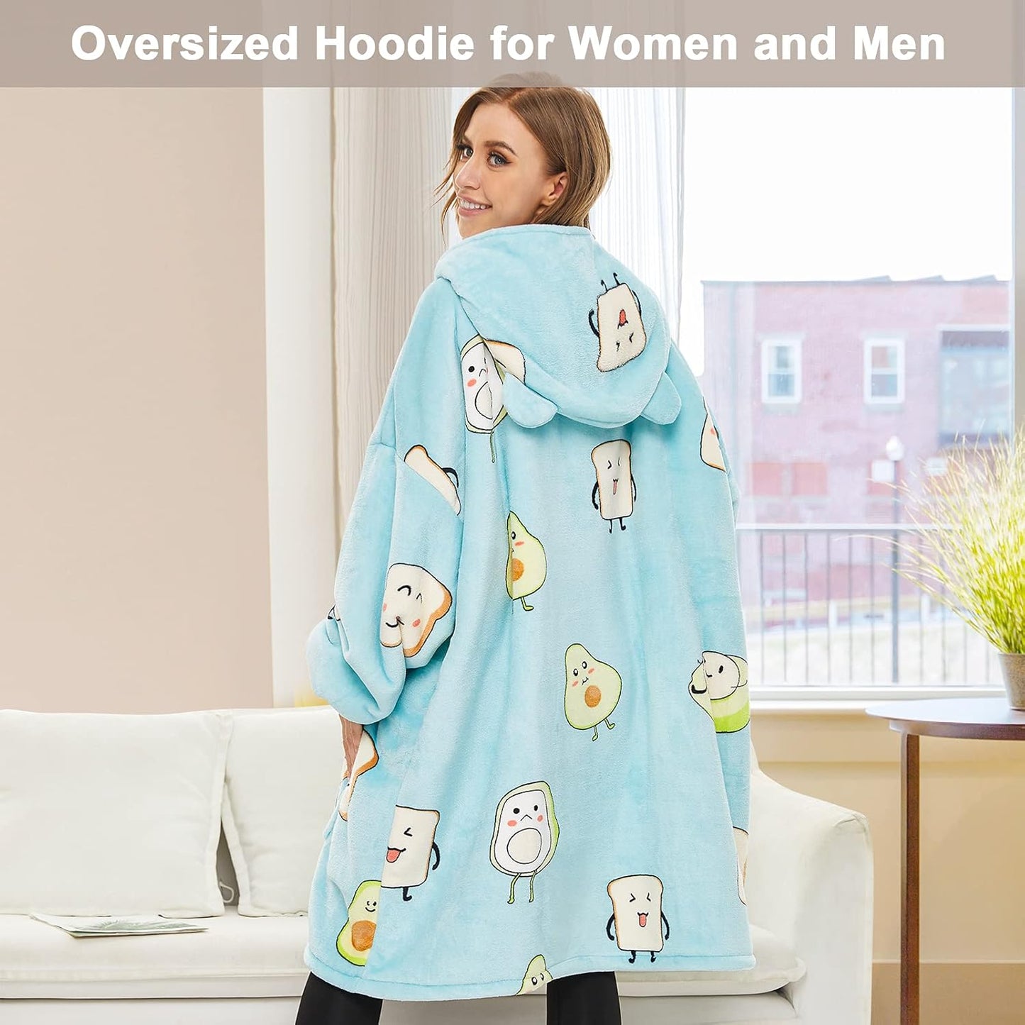 IraCozy Ultra-Soft Luxe Wearable Blanket Hoodie
