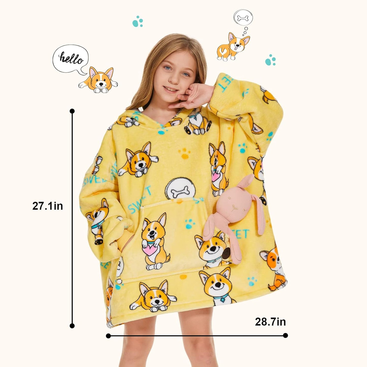 IraCozy Ultra-Soft Luxe Wearable Blanket Hoodie