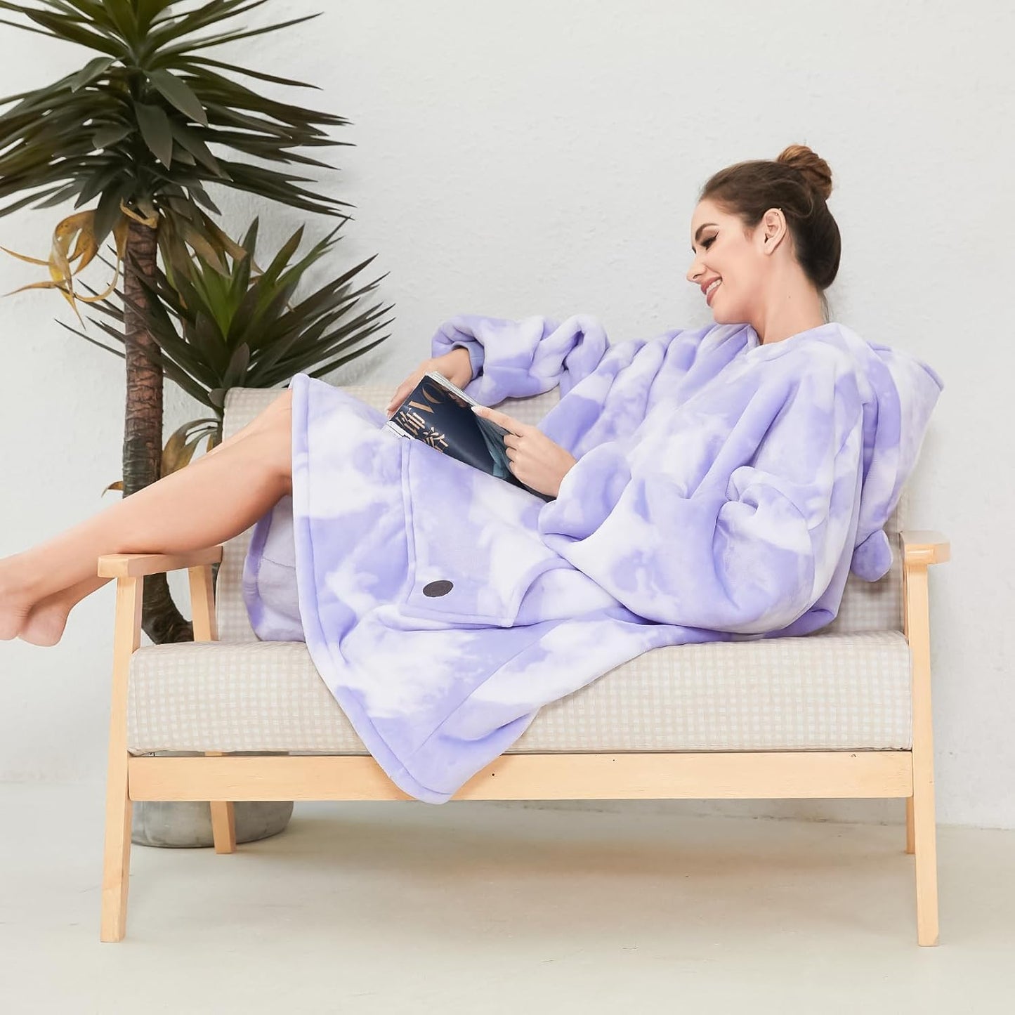 IraCozy Ultra-Soft Luxe Wearable Blanket Hoodie