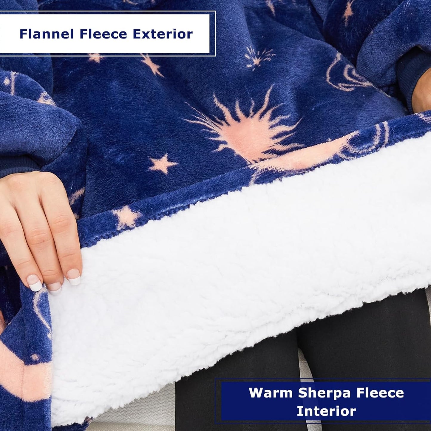 IraCozy Ultra-Soft Luxe Wearable Blanket Hoodie