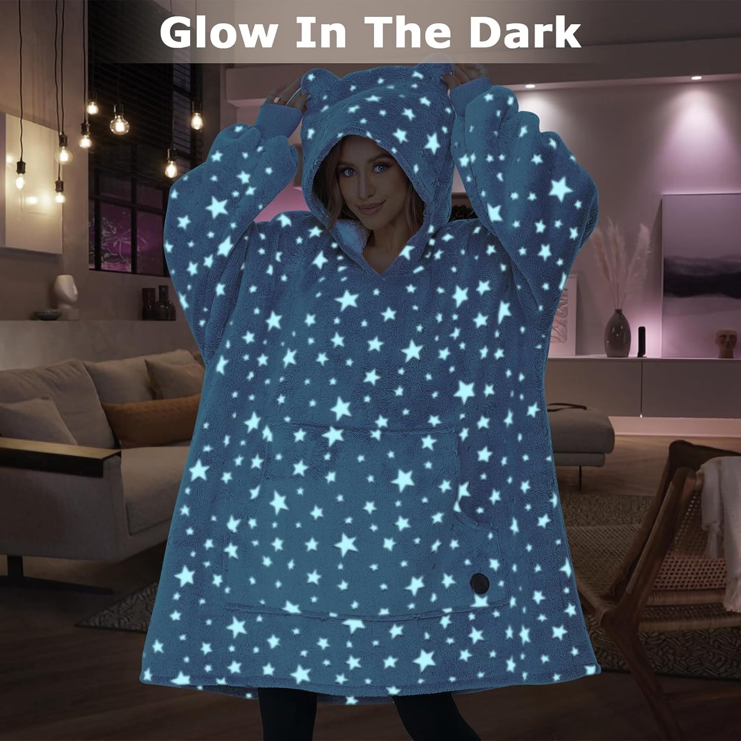 IraCozy Ultra-Soft Luxe Wearable Blanket Hoodie