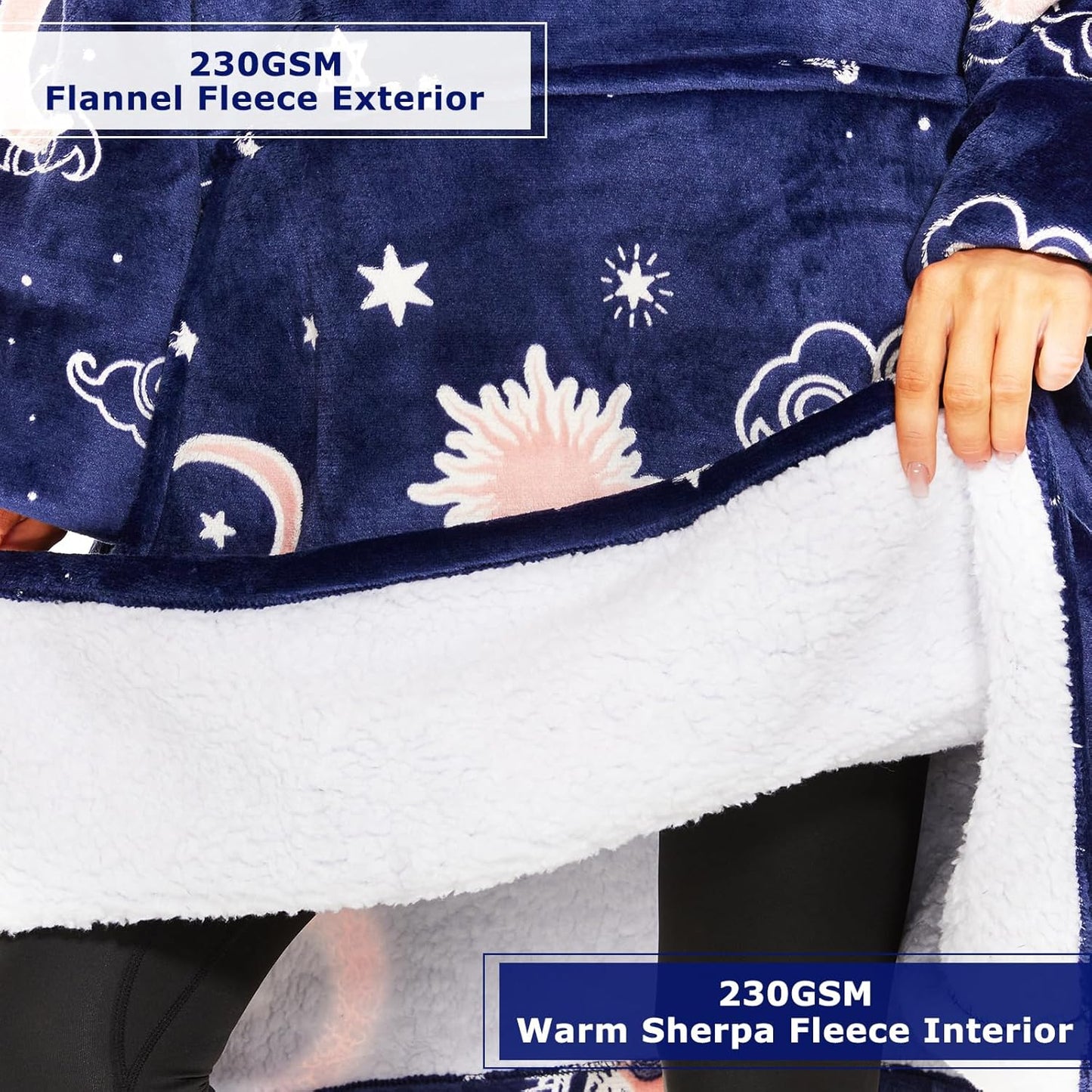 IraCozy Ultra-Soft Luxe Wearable Blanket Hoodie