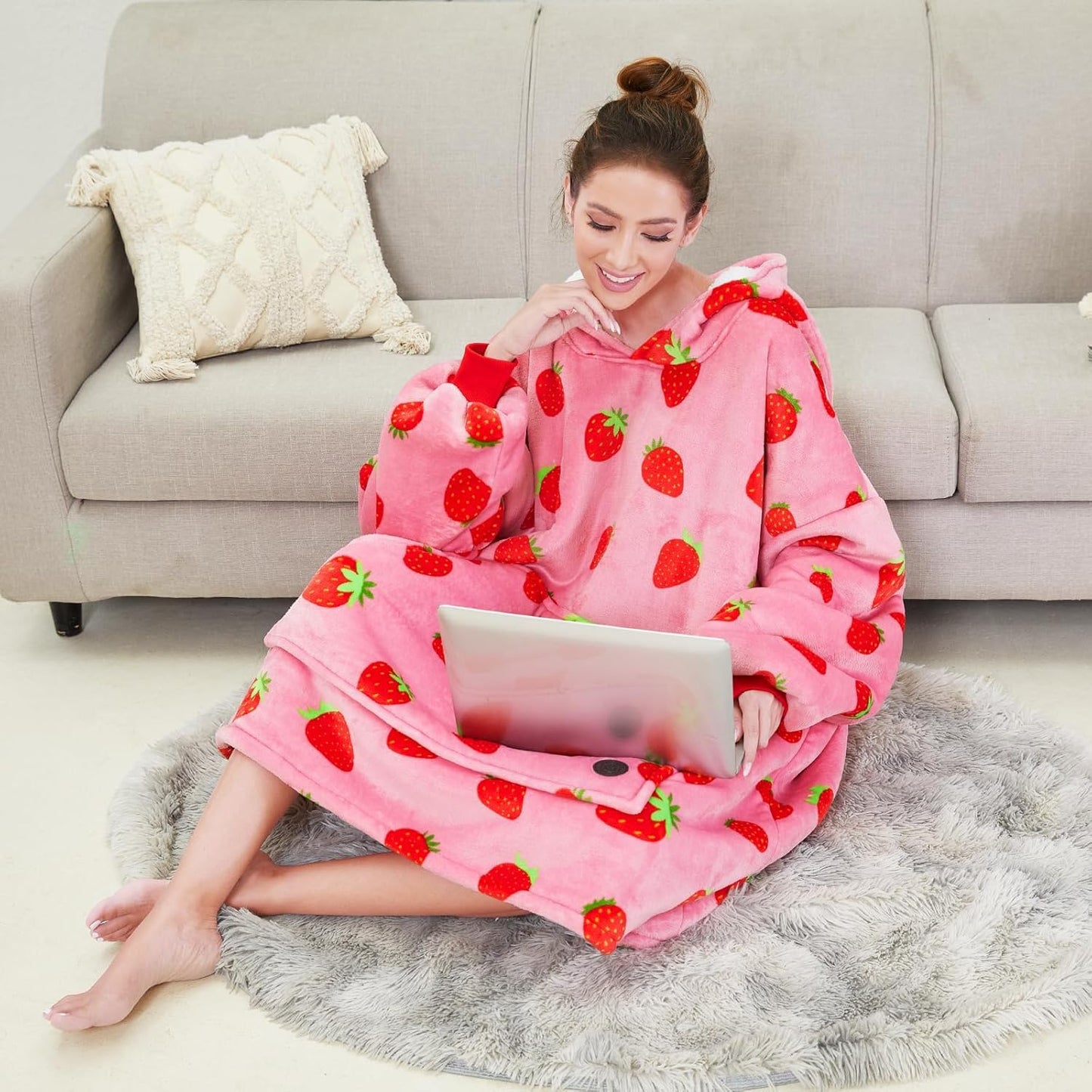 IraCozy Ultra-Soft Luxe Wearable Blanket Hoodie