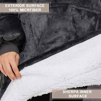 IraCozy Ultra-Soft Luxe Wearable Blanket Hoodie
