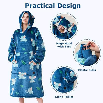 IraCozy Ultra-Soft Luxe Wearable Blanket Hoodie