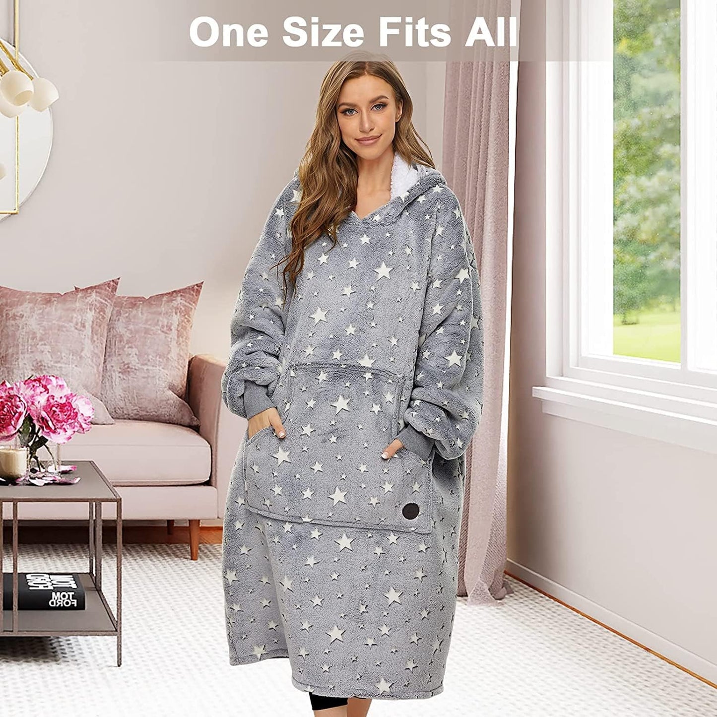 IraCozy Ultra-Soft Luxe Wearable Blanket Hoodie