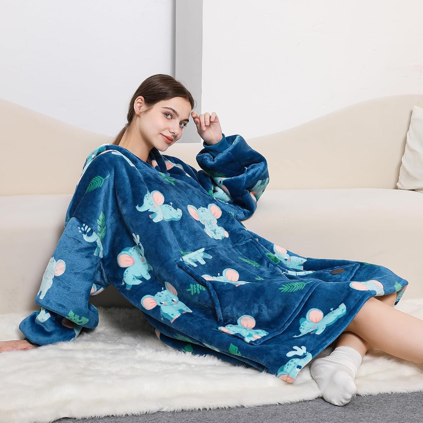 IraCozy Ultra-Soft Luxe Wearable Blanket Hoodie